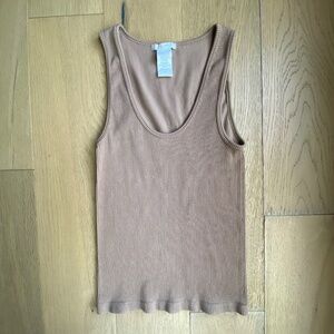 Z Supply Tan Ribbed Tank Top